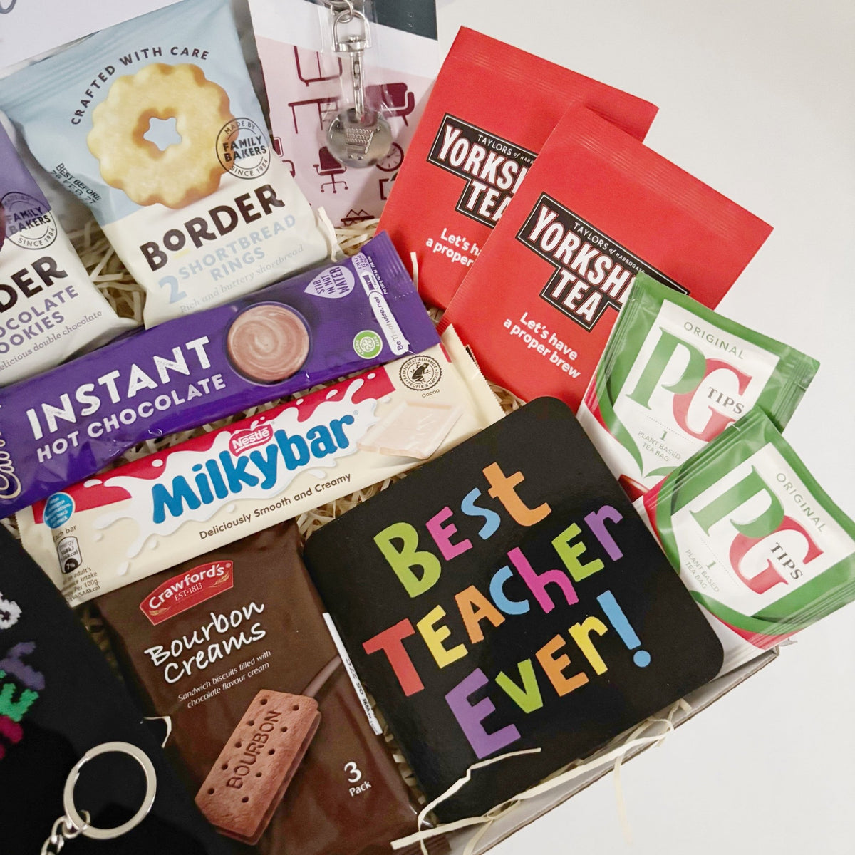 Male Teacher Gifts – Best Teacher Hamper with Socks, Treats & Keepsakes - WahooGifts