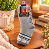 Mens 4.7 Tog Rated Lounge Fluffy Socks With Gripper Sole Aztec - Light Grey - WahooGifts