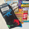 Mens Chocolate Snack Hamper with Socks Hot Chocolate and Biscuits - WahooGifts
