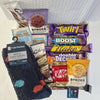 Mens Gift Hamper with Socks Snacks Hot Chocolate and Back Scratcher - WahooGifts