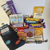 Mens Gift Hamper with Socks Snacks Hot Chocolate and Back Scratcher - WahooGifts