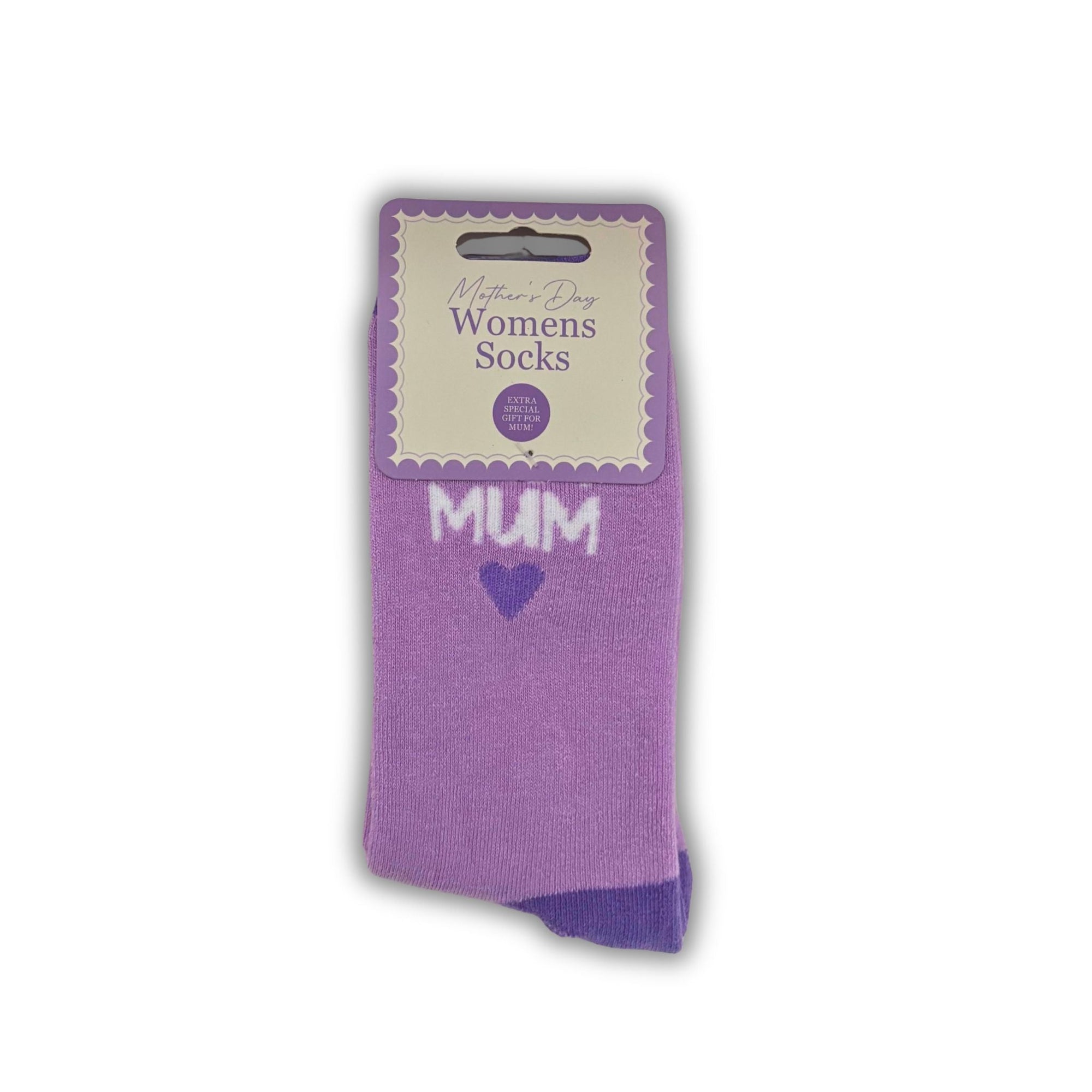 Mother's Day Women's Socks – Mum Heart Design Gift - WahooGifts