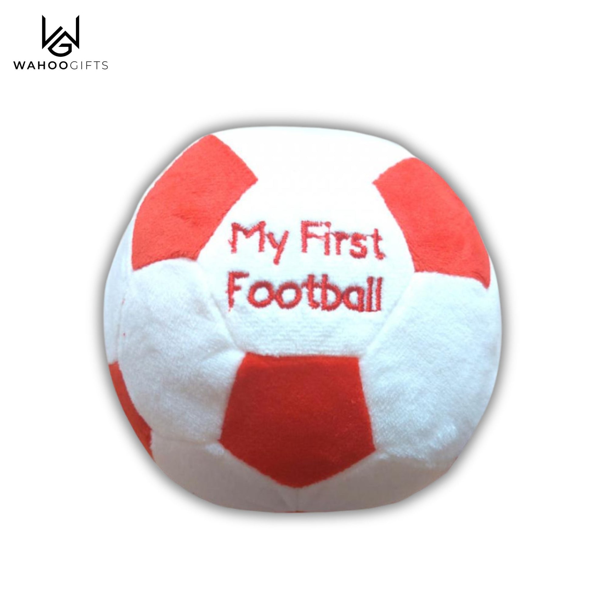 My First Football - Baby Rattle Toy Red - WahooGifts