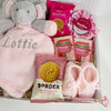 New Mum Hamper – Baby Girl Comforter, Booties & Pamper Treats - WahooGifts