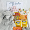 Newborn Gift Basket – Personalised Elephant Comforter & Baby Booties - WahooGifts