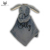 Personalised Baby Boy Comforter - Dusky Blue Rabbit - WahooGifts