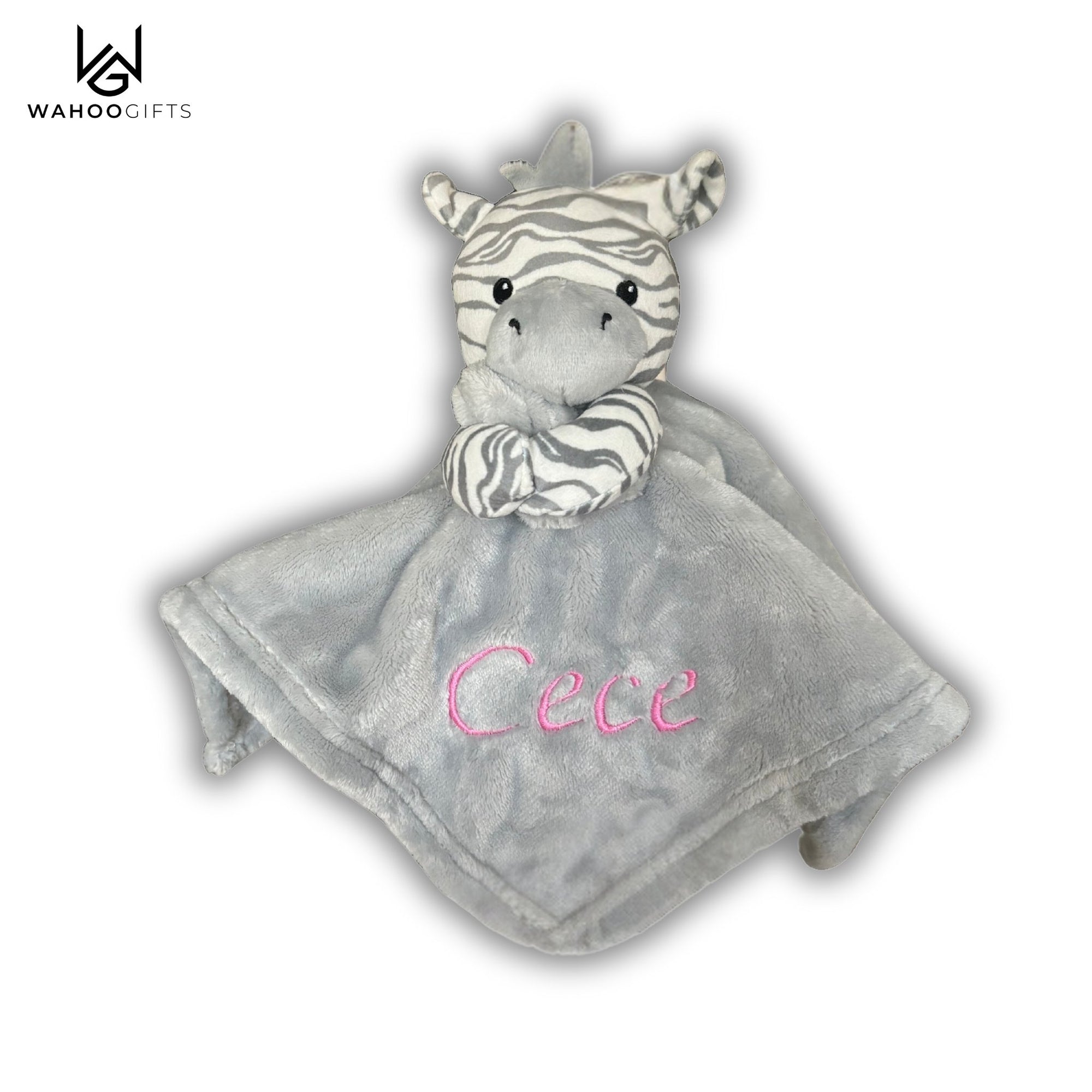 Personalised Baby Comforter Gift - Zebra - WahooGifts