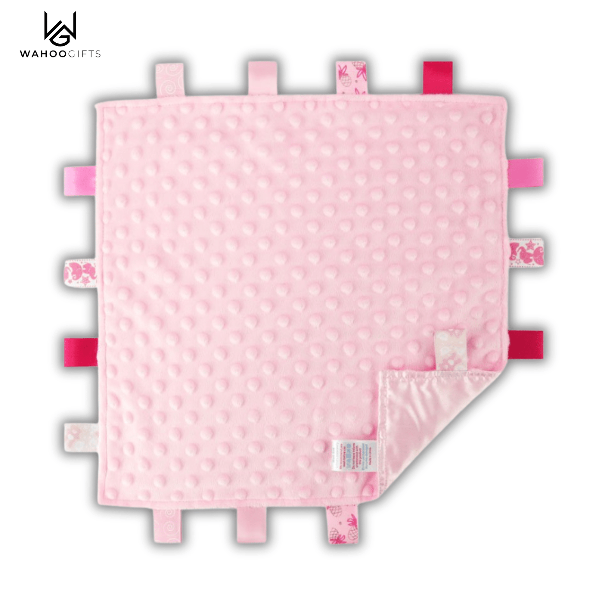 Pink Bubble Baby Comforter with Taggies - WahooGifts