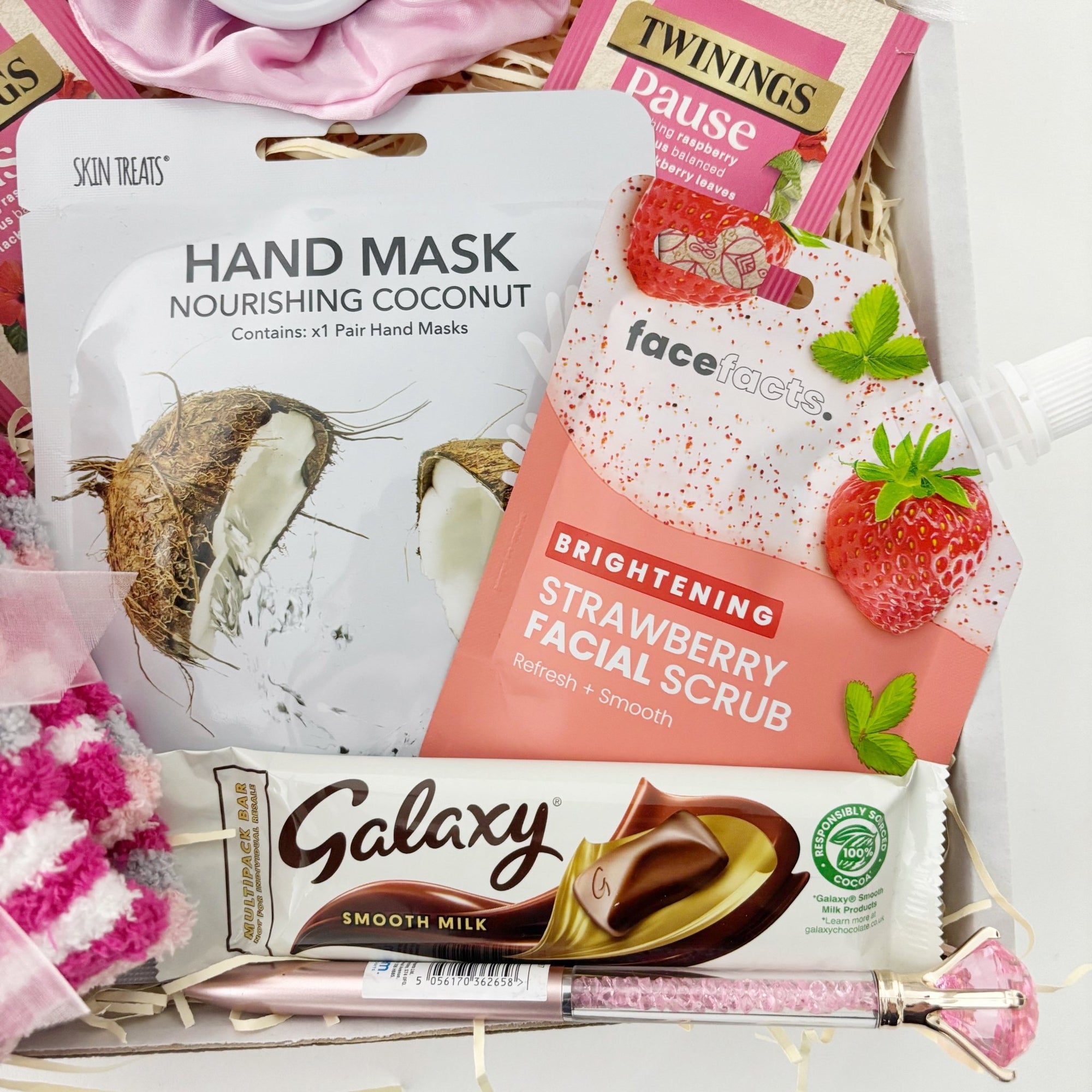 Pink Pamper Hamper – Cosy Self - Care Gift Box - WahooGifts