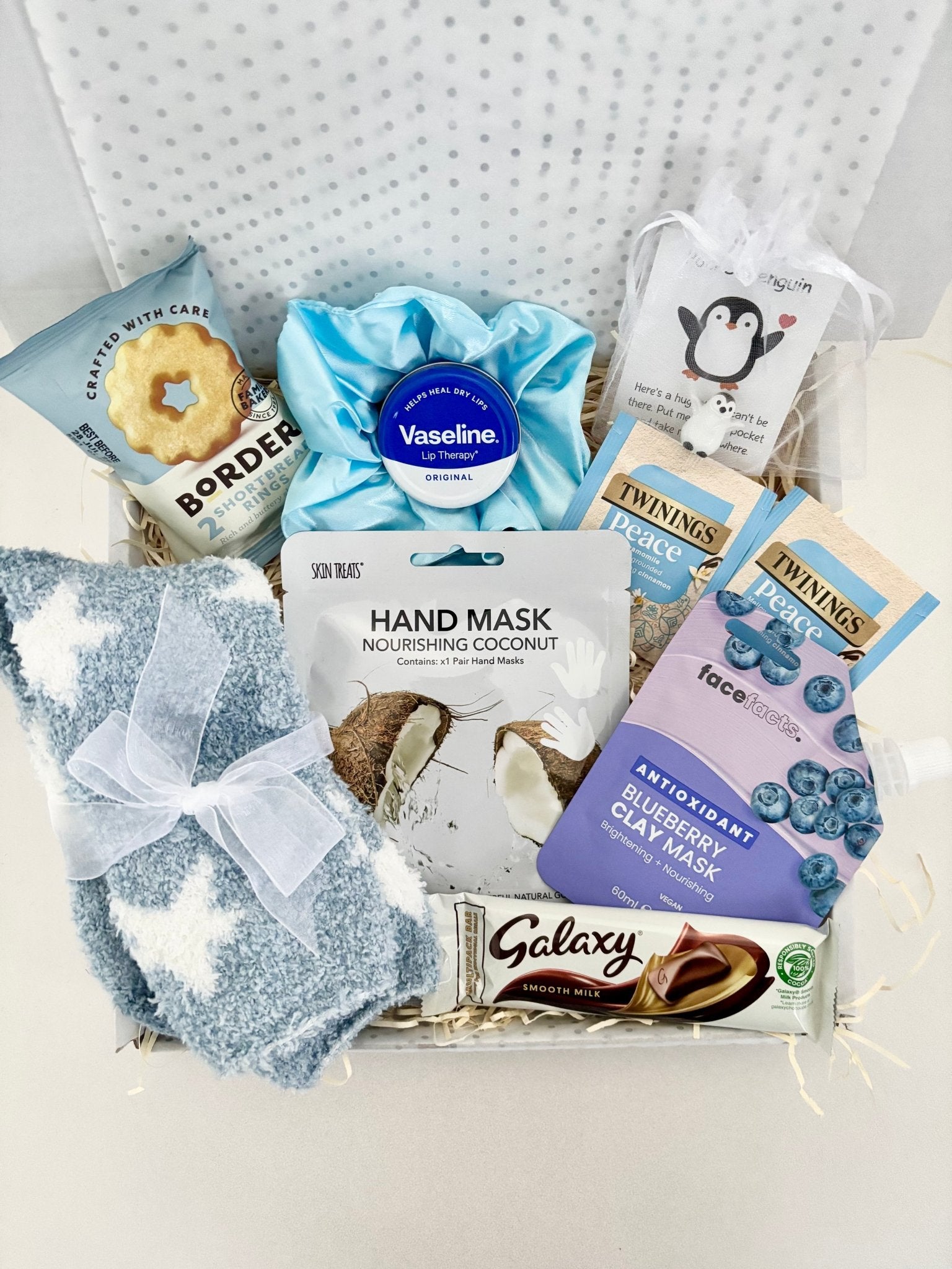 Pocket Penguin Pamper Hamper – Cozy Comfort Gift Box - WahooGifts