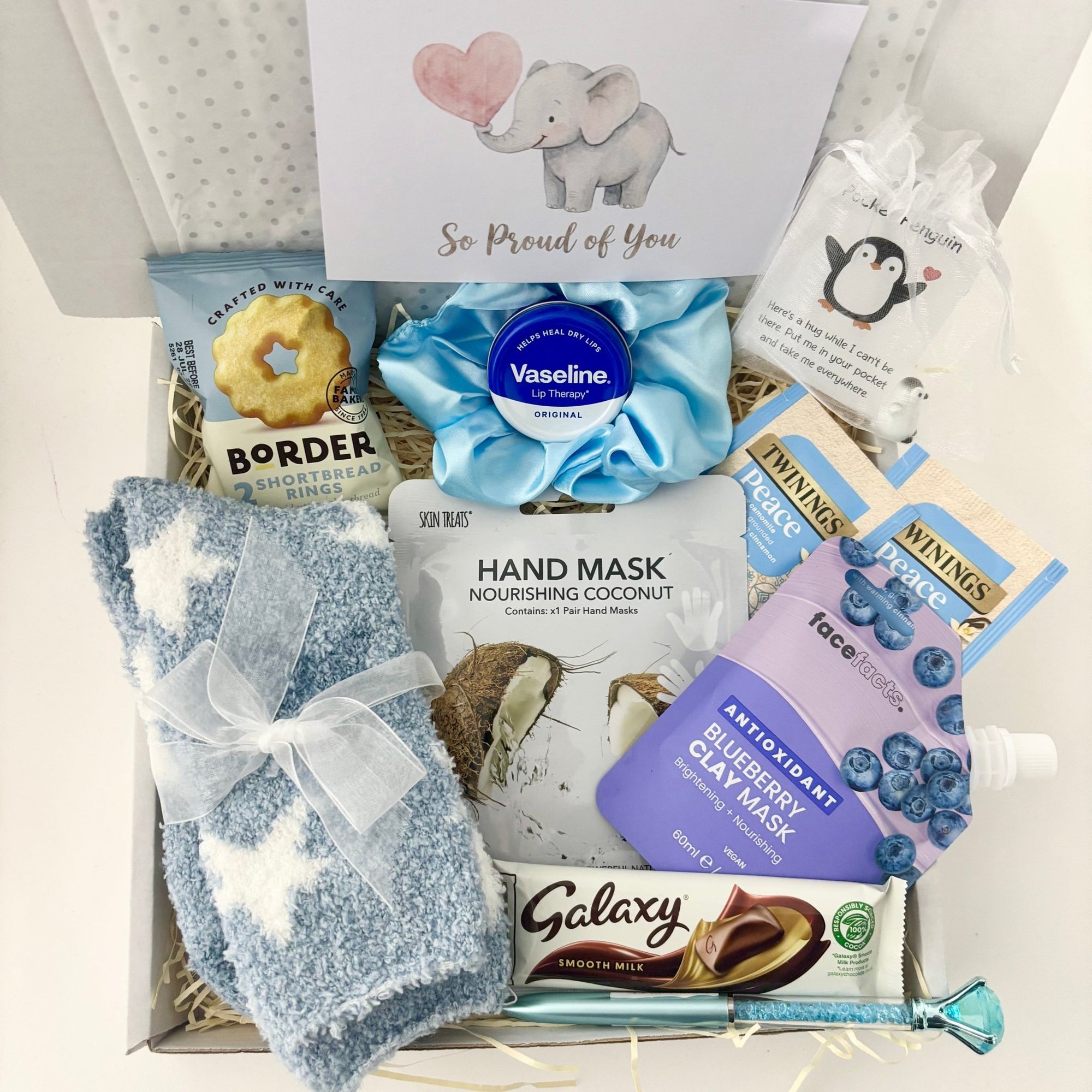 Pocket Penguin Pamper Hamper – Cozy Comfort Gift Box - WahooGifts