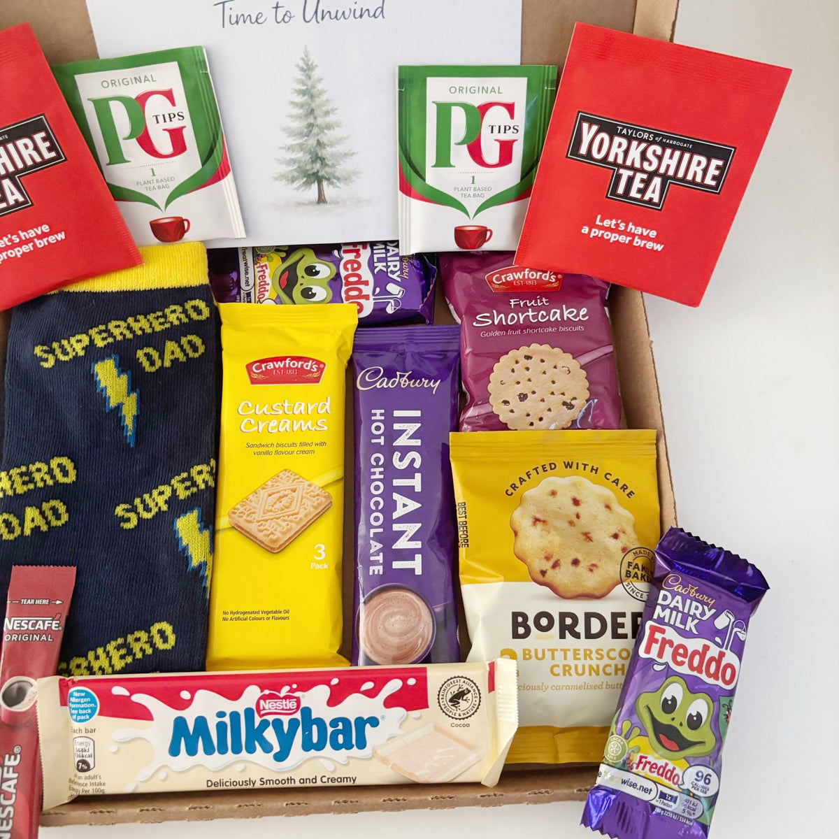 Presents for Dad – Letterbox Tea, Hot Chocolate & Biscuit Gift Box - WahooGifts