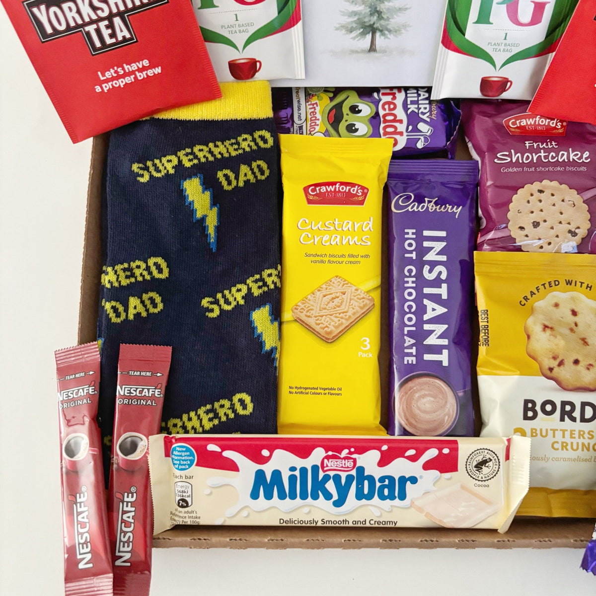Presents for Dad – Letterbox Tea, Hot Chocolate & Biscuit Gift Box - WahooGifts