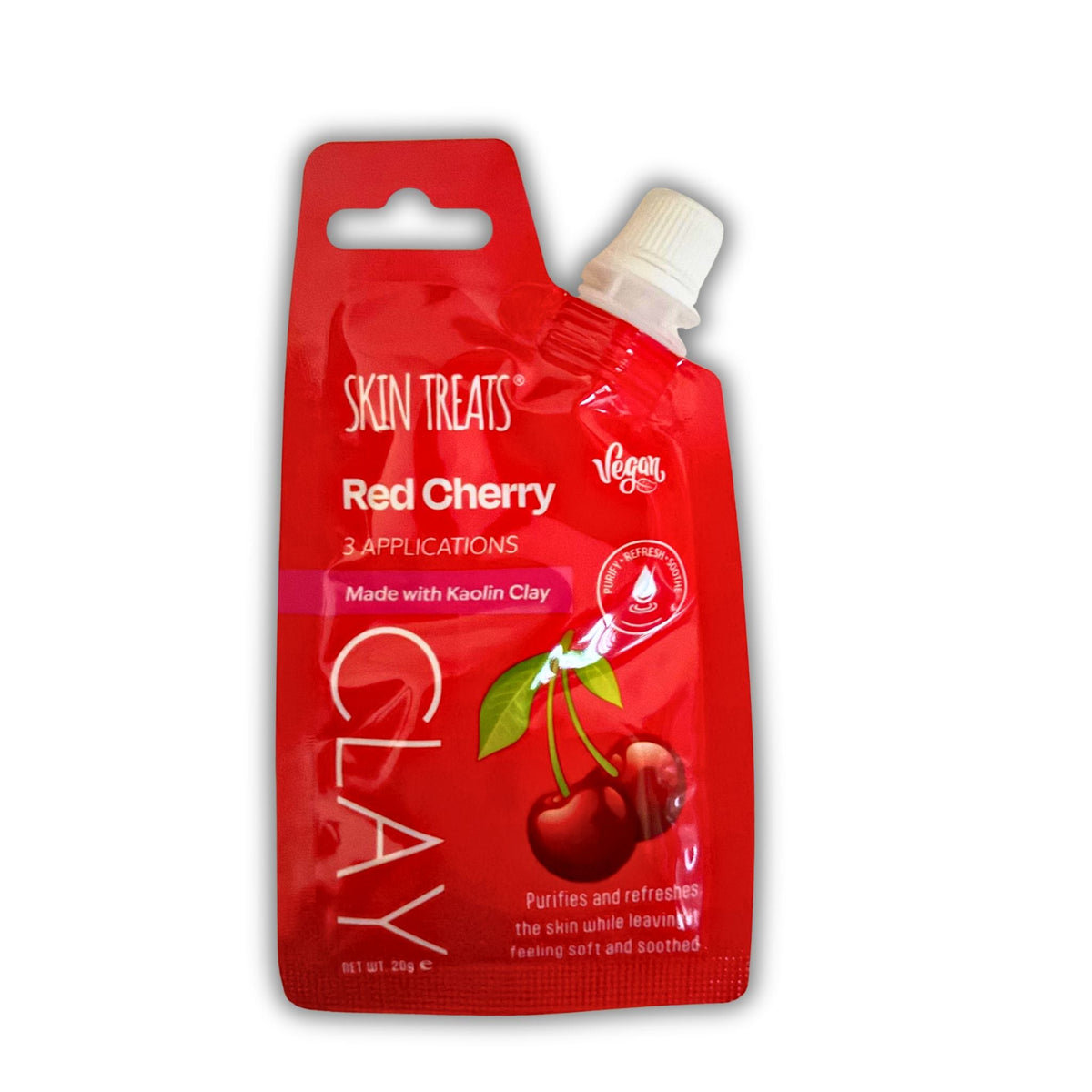 Skin Treats Red Cherry Clay Face Mask 20g – Vegan - WahooGifts