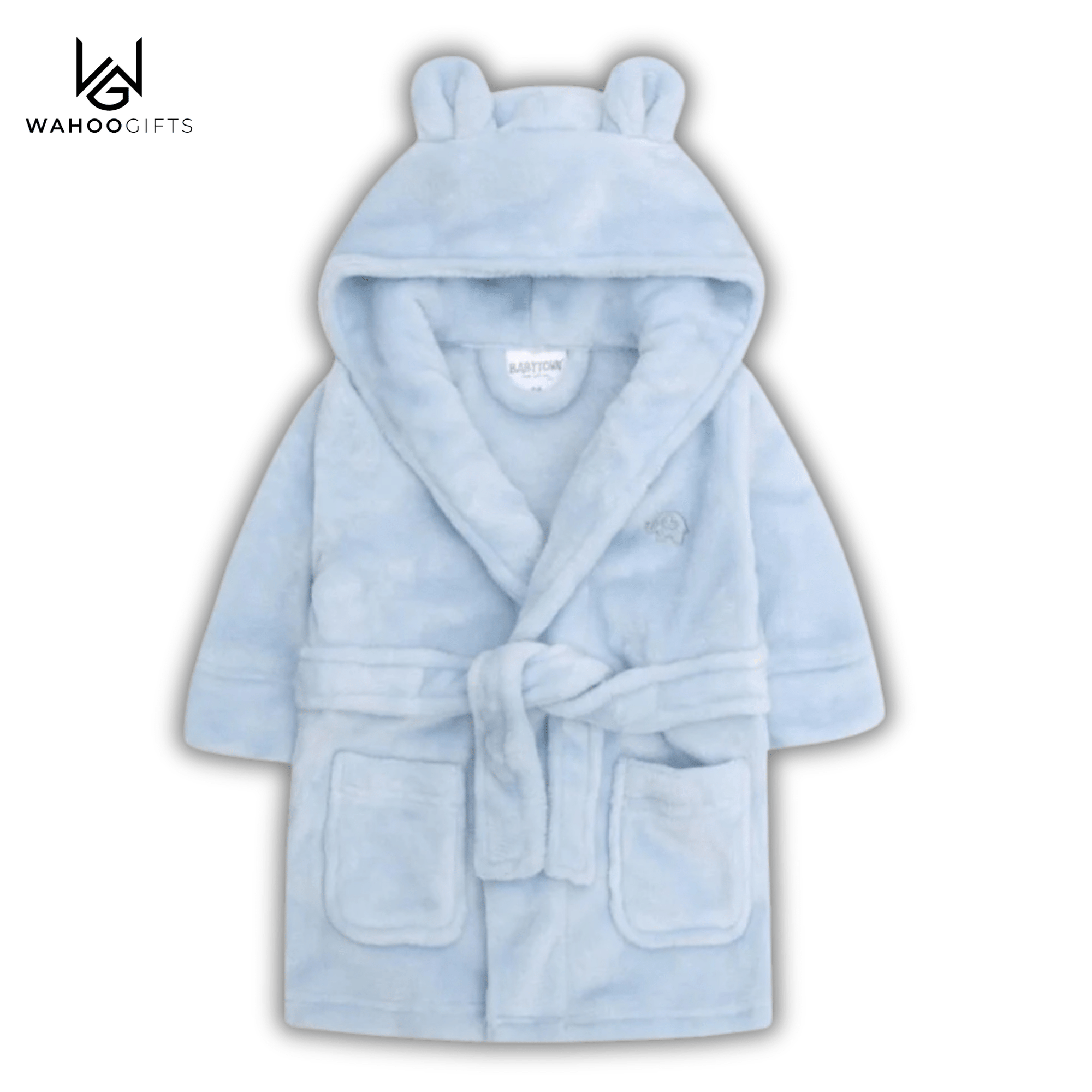 Sky Blue Baby Dressing Gown - WahooGifts