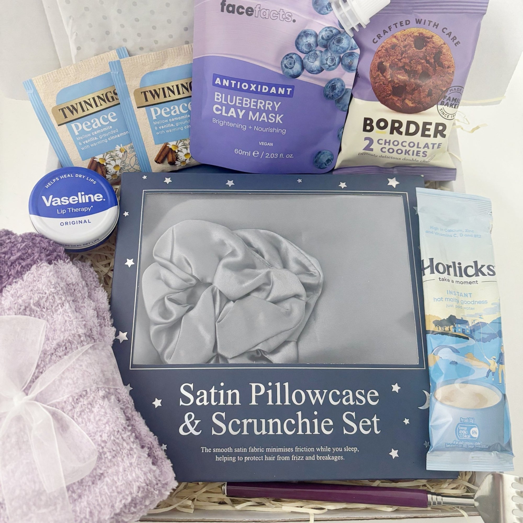 Sleep Pamper Hamper – Satin Pillowcase Self - Care Gift Box - WahooGifts
