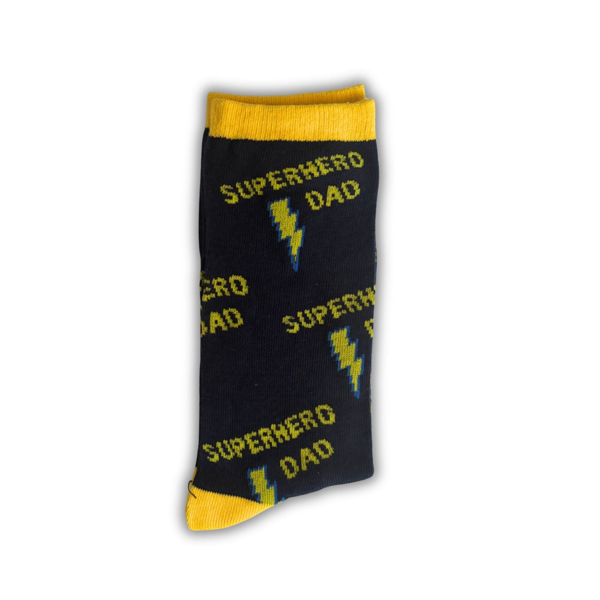 Superhero Dad Novelty Socks Funny Fathers Day Gift for Dad - WahooGifts