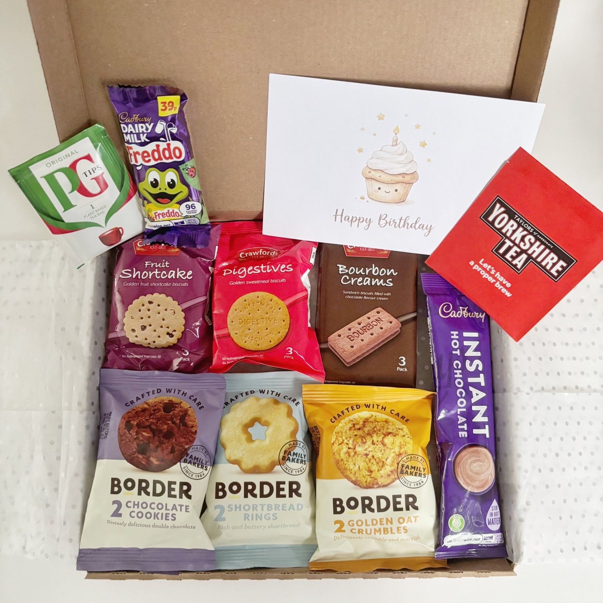 Tea and Biscuit Gift – Letterbox Tea Hamper with Biscuits & Chocolate - WahooGifts