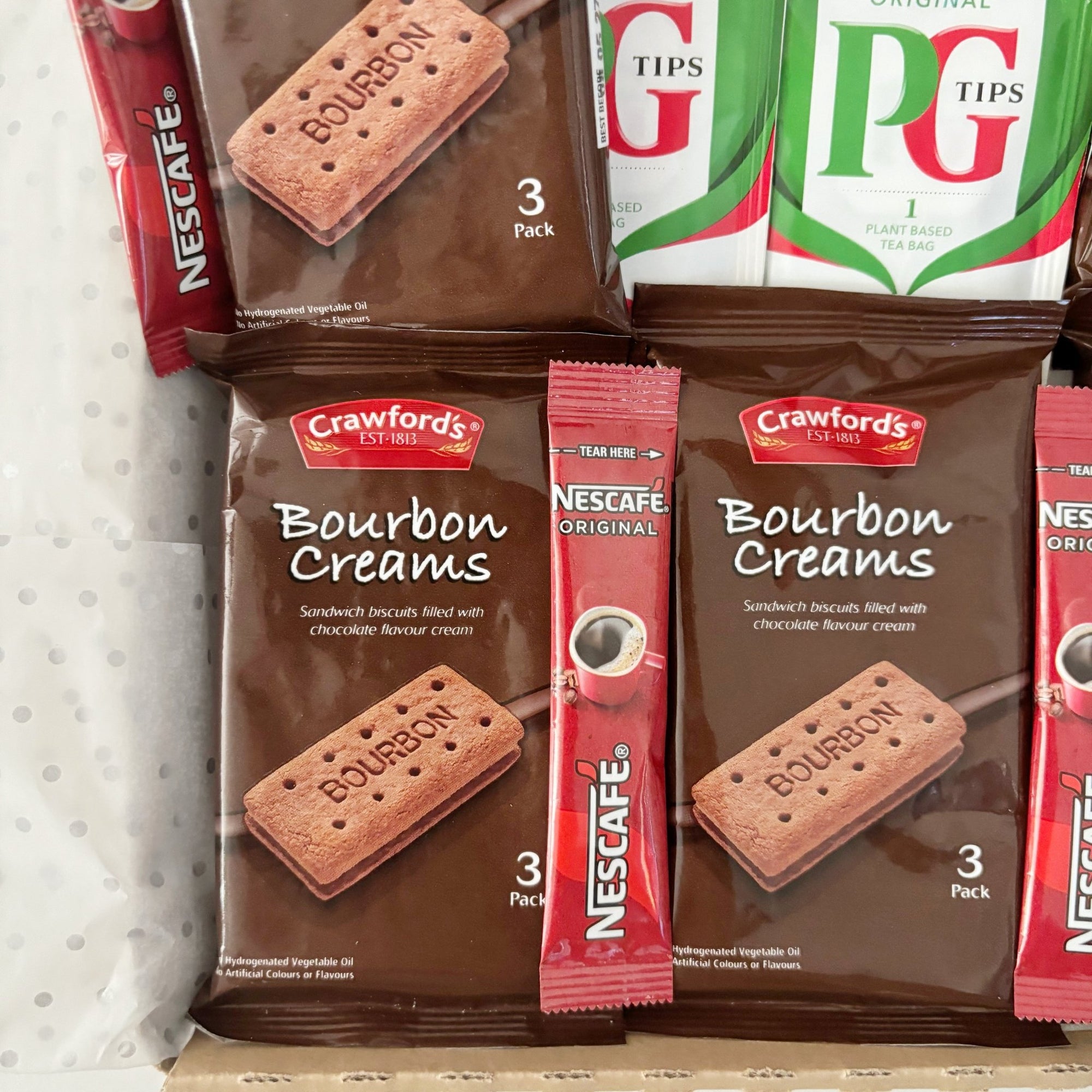 Tea and Biscuit Hamper – Birthday Letterbox Gift with Bourbon Creams - WahooGifts