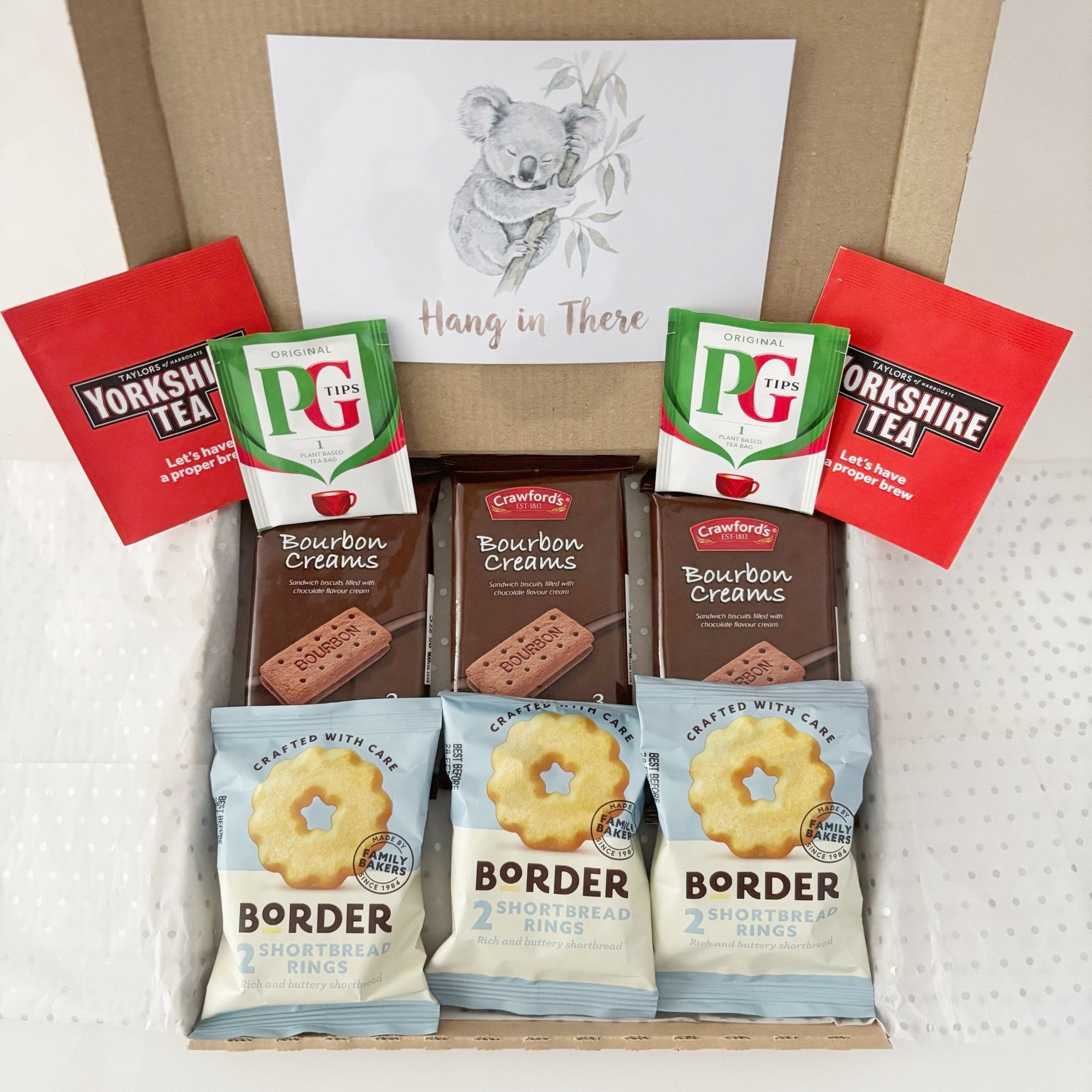 Tea & Biscuit Gift Set – Letterbox Gift with Bourbon & Shortbread - WahooGifts