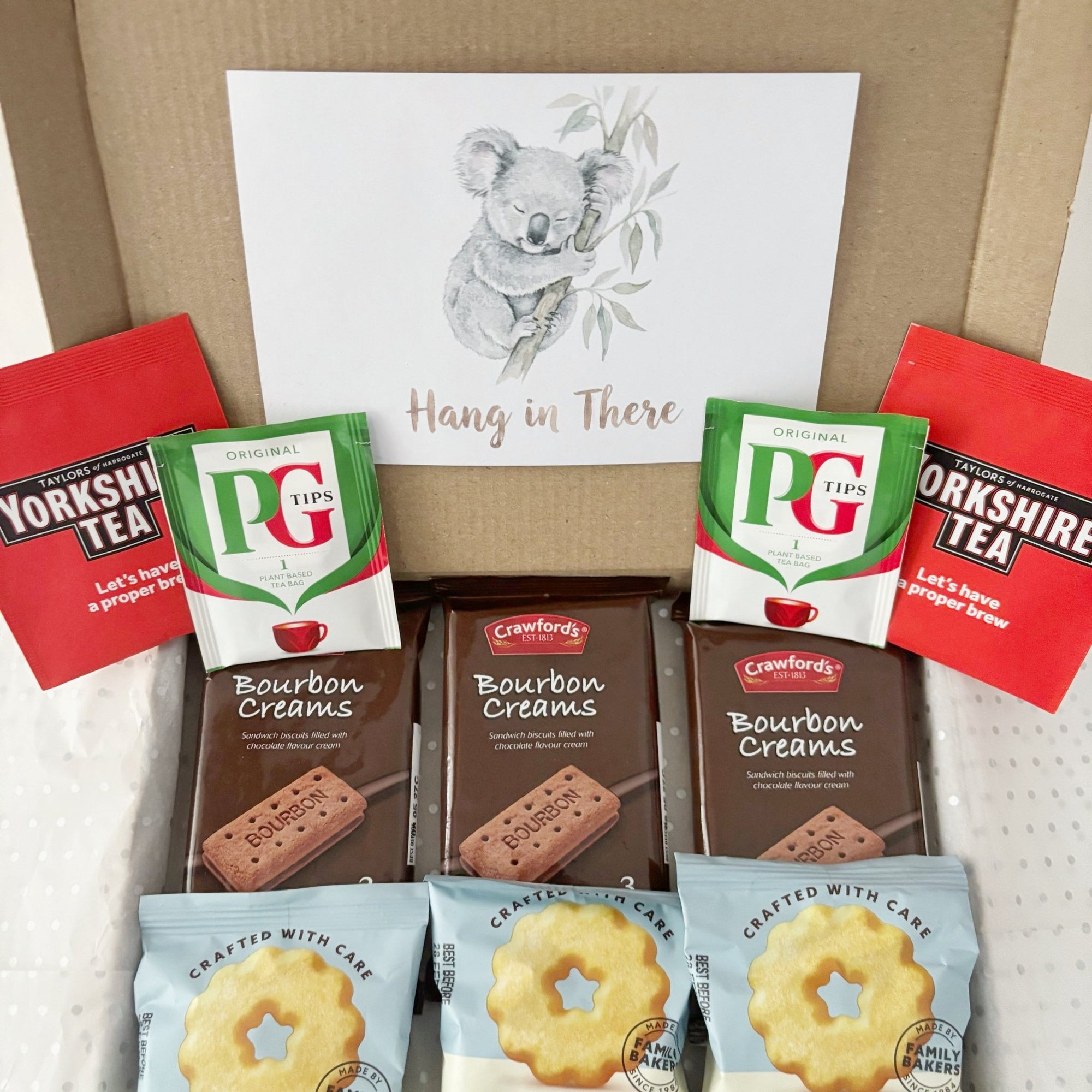 Tea & Biscuit Gift Set – Letterbox Gift with Bourbon & Shortbread - WahooGifts