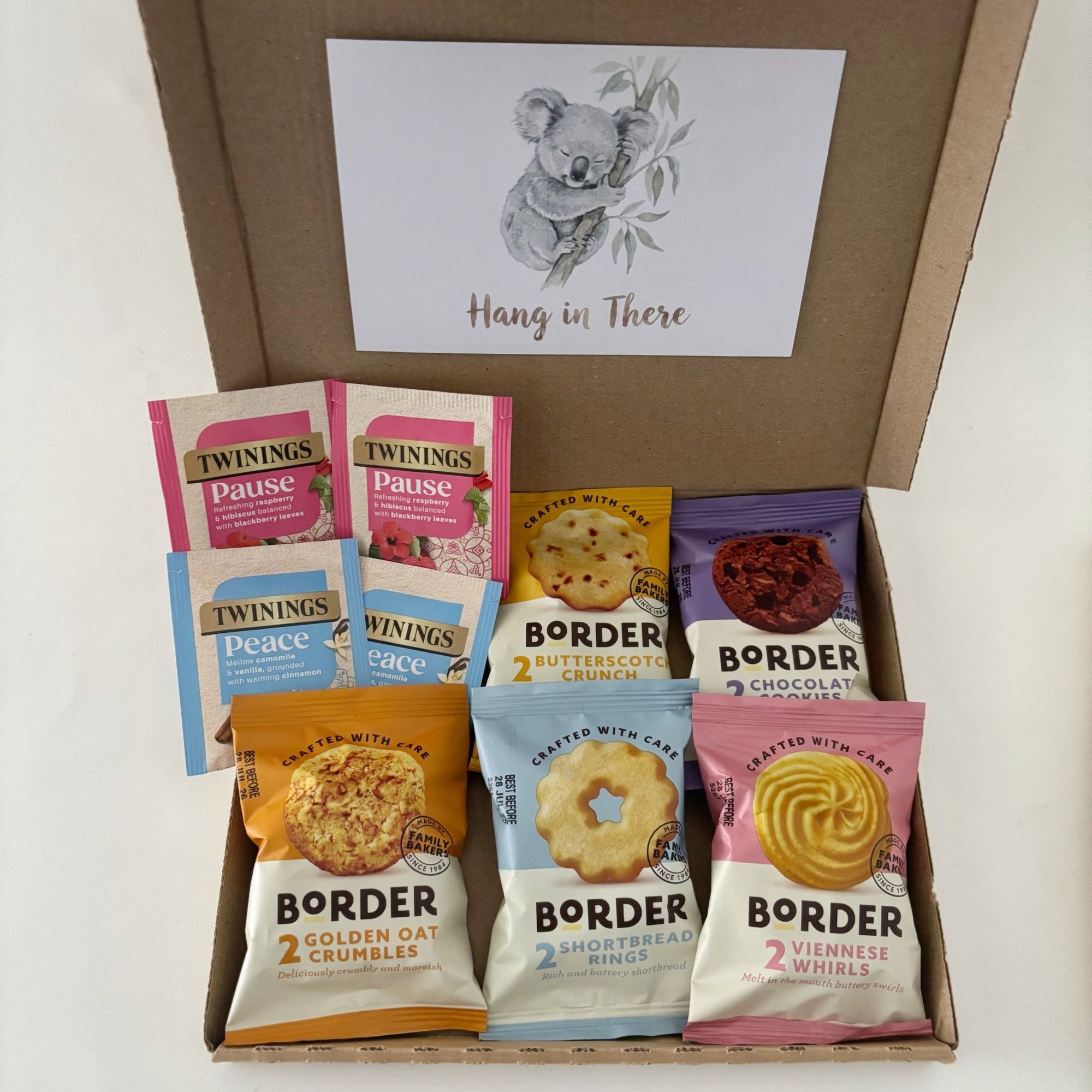 Tea & Biscuits Hamper Letterbox Gift Box by Post - WahooGifts