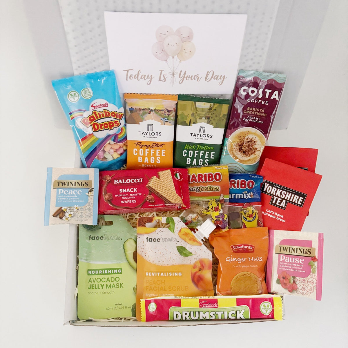 Thank You Gifts for Women – Pamper Hamper with Tea, Coffee & Treats - WahooGifts