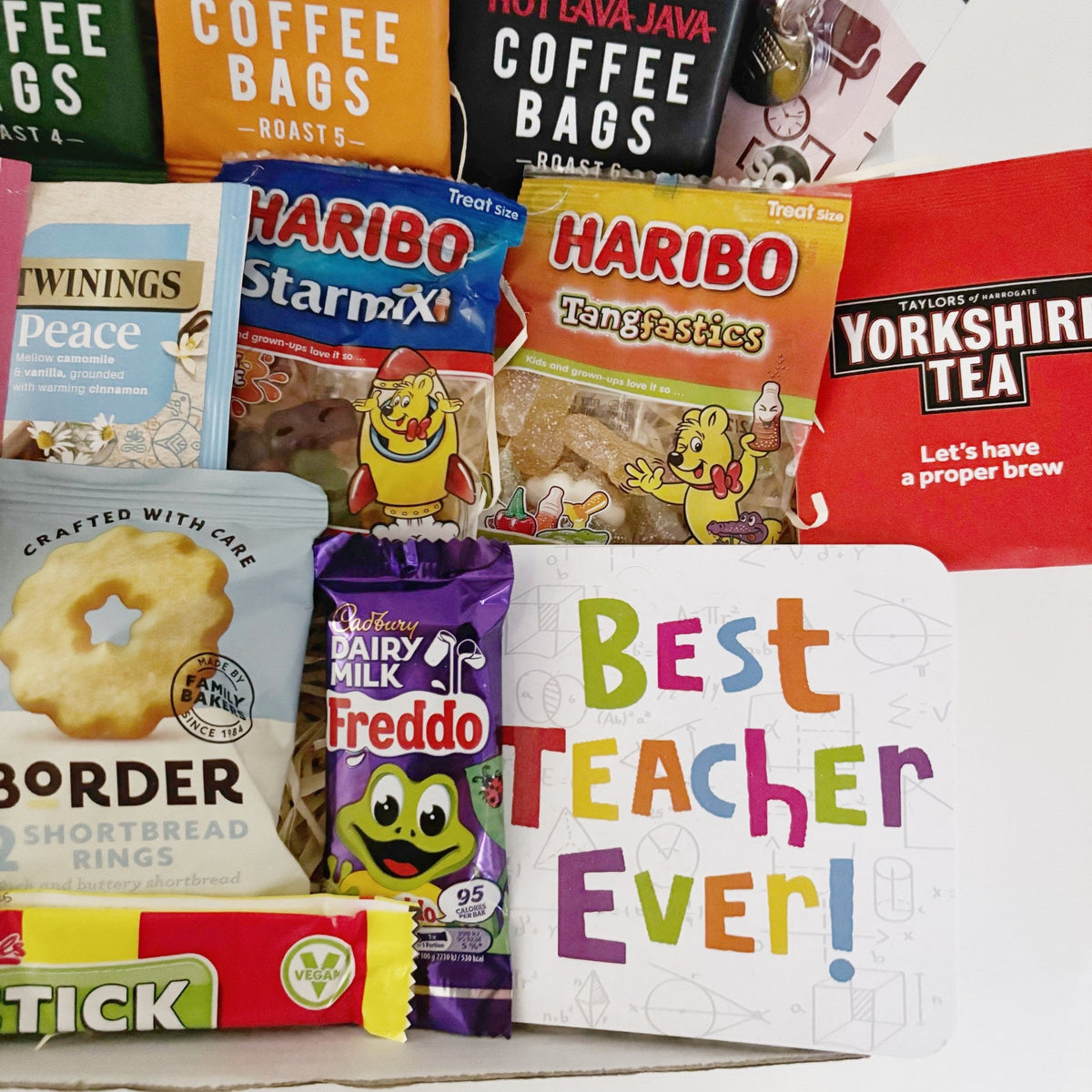 Thank You Teacher Gifts – Coffee, Tea, Biscuits & Treat Hamper - WahooGifts