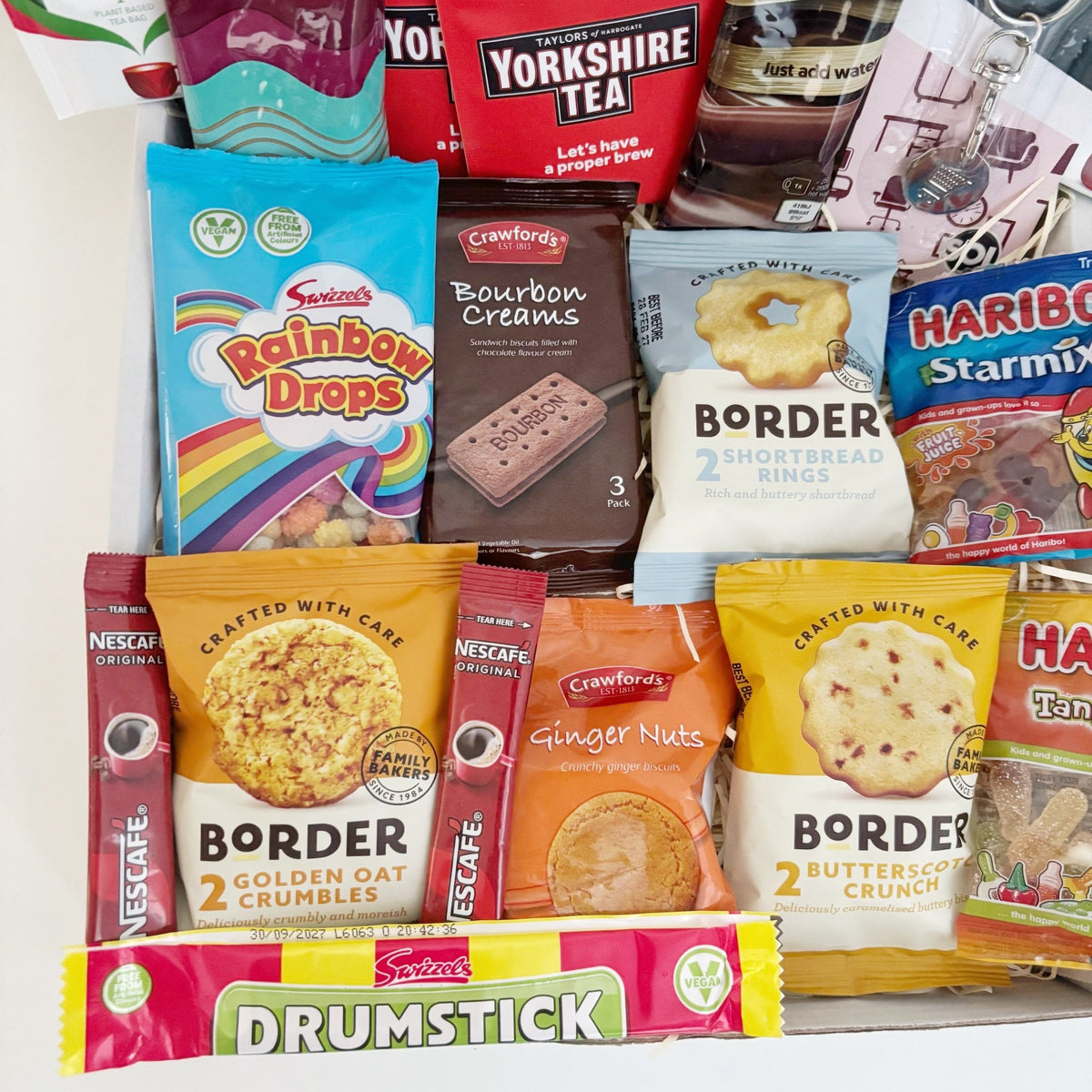 Thinking of You Gift – Treat Hamper with Tea, Coffee, Sweets & Biscuits - WahooGifts
