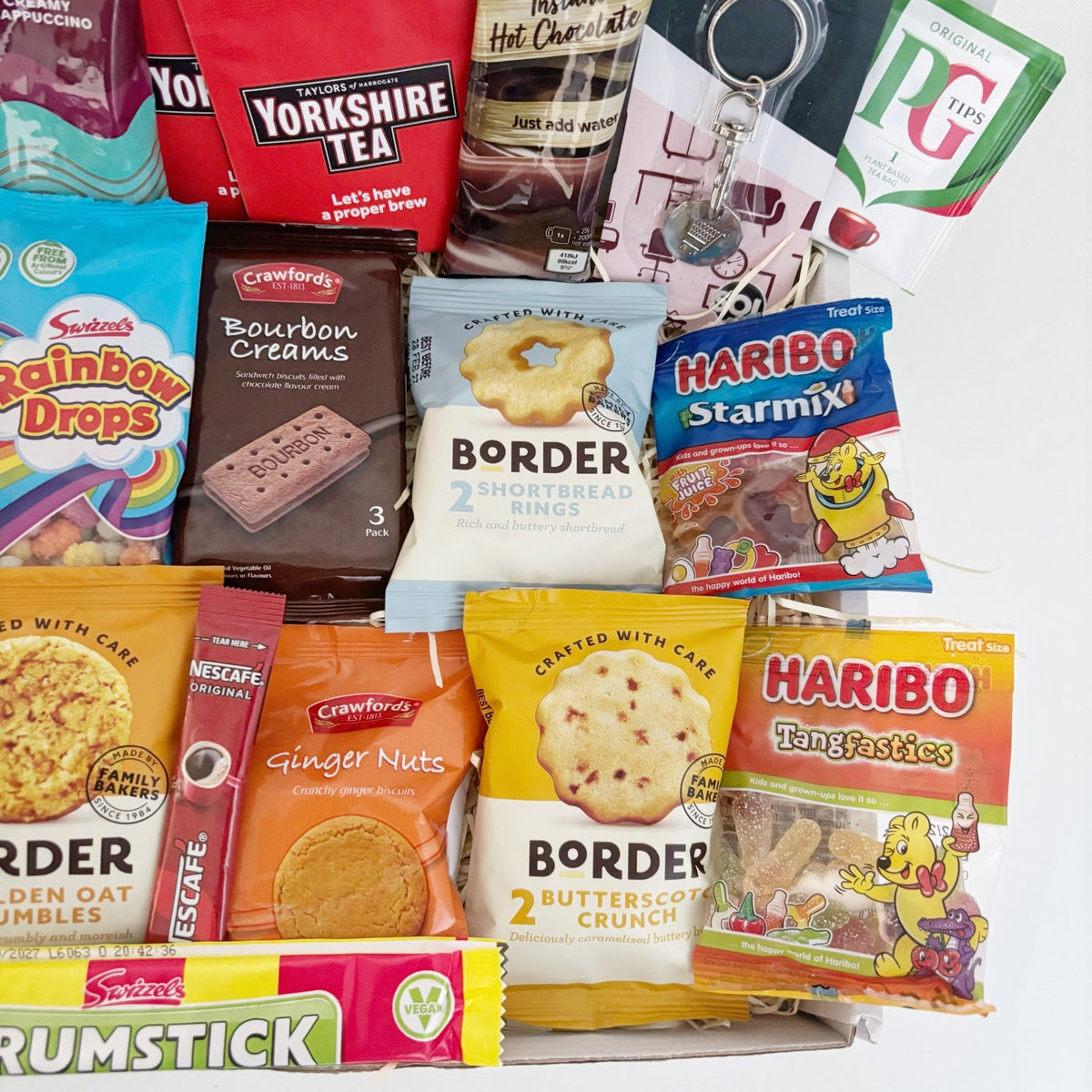 Thinking of You Gift – Treat Hamper with Tea, Coffee, Sweets & Biscuits - WahooGifts