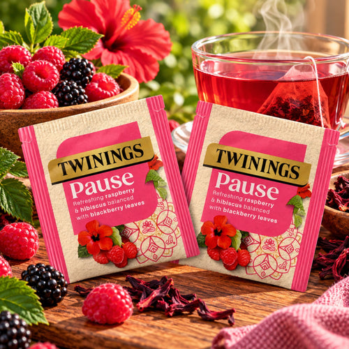 Twinings Pause Raspberry & Hibiscus Tea (2 Sachets)