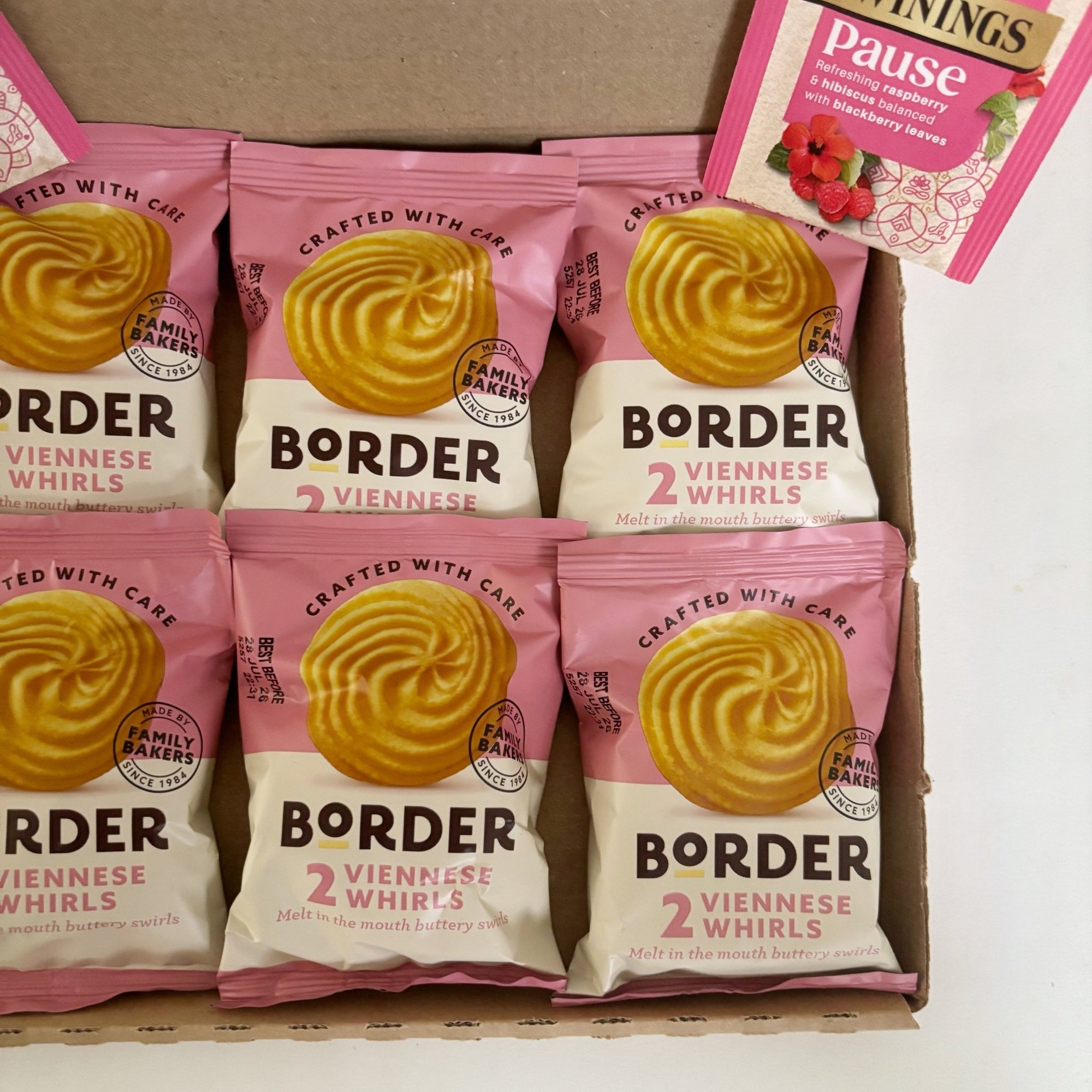 Viennese Whirls Tea & Biscuits Letterbox Gift Hamper - WahooGifts