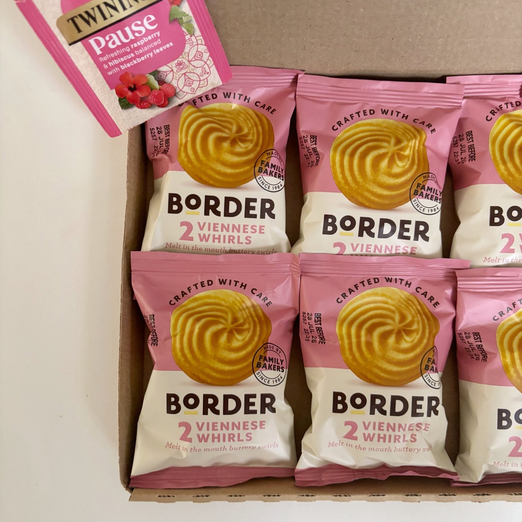 Viennese Whirls Tea & Biscuits Letterbox Gift Hamper - WahooGifts