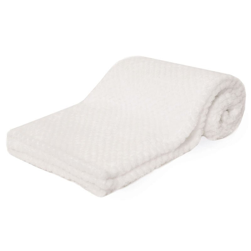 White Waffle Baby Blanket Wrap - WahooGifts